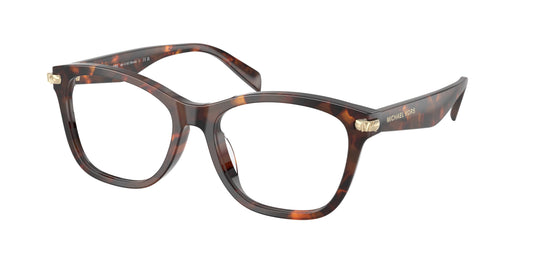 Michael Kors RONDA MK4175D Square Eyeglasses  4031-Luggage Tortoise 54-145-17 - Color Map Tortoise