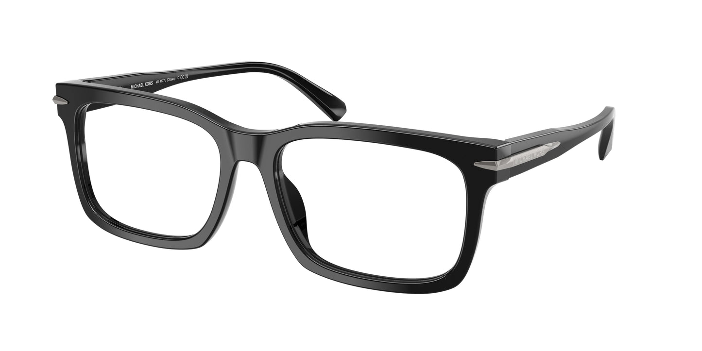 Michael Kors OTTAWA MK4177U Rectangle Eyeglasses  3005-Black 57-150-17 - Color Map Black