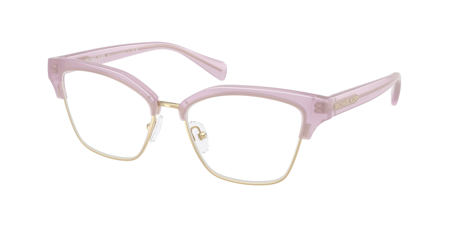 Michael Kors GUSTAVIA MK4178 Square Eyeglasses  4033-Wisteria 54-140-16 - Color Map Blue