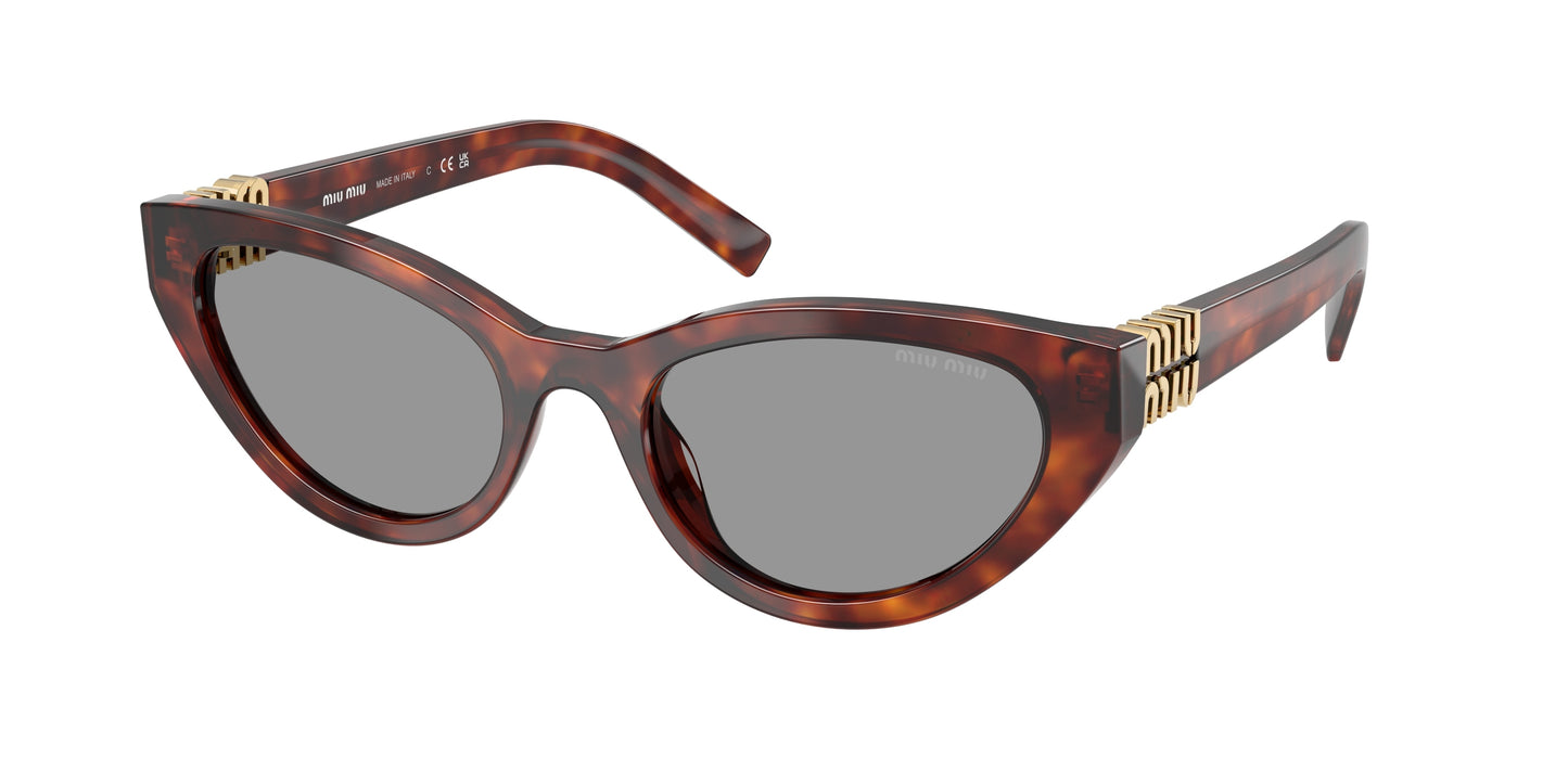 Miu Miu MUA04S Butterfly Sunglasses 21C40O-Havana Mahogany 54-140-20 - Color Map Tortoise