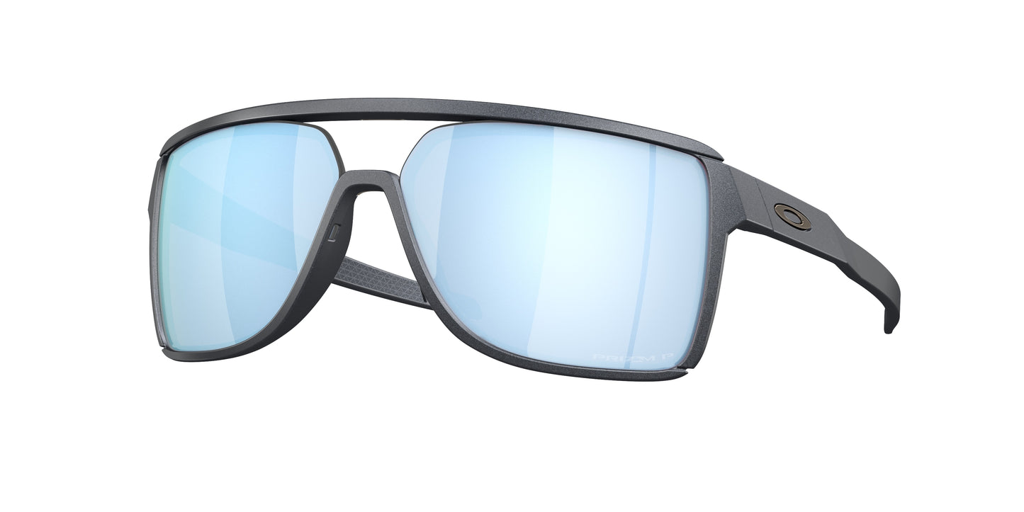 Oakley CASTEL OO9147 Rectangle Sunglasses 914712-Blue Steel 63-133-12 - Color Map Grey