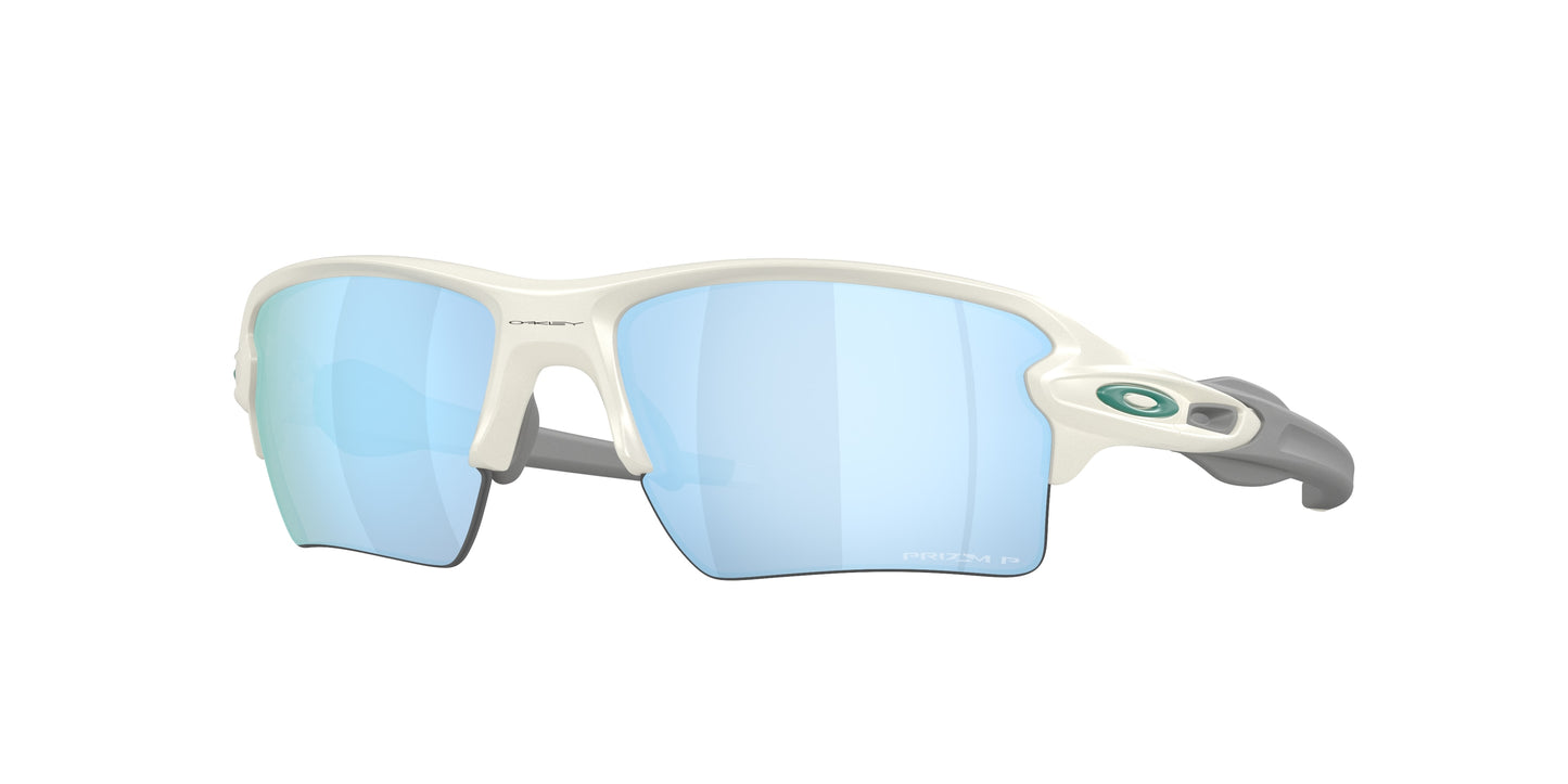 Oakley FLAK 2.0 XL OO9188 Rectangle Sunglasses 9188K2-Matte Mist 59-133-12 - Color Map White