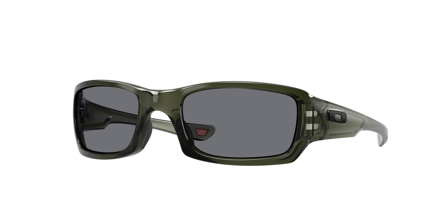 Oakley FIVES SQUARED OO9238 Rectangle Sunglasses 923839-Olive Ink 54-133-20 - Color Map Green