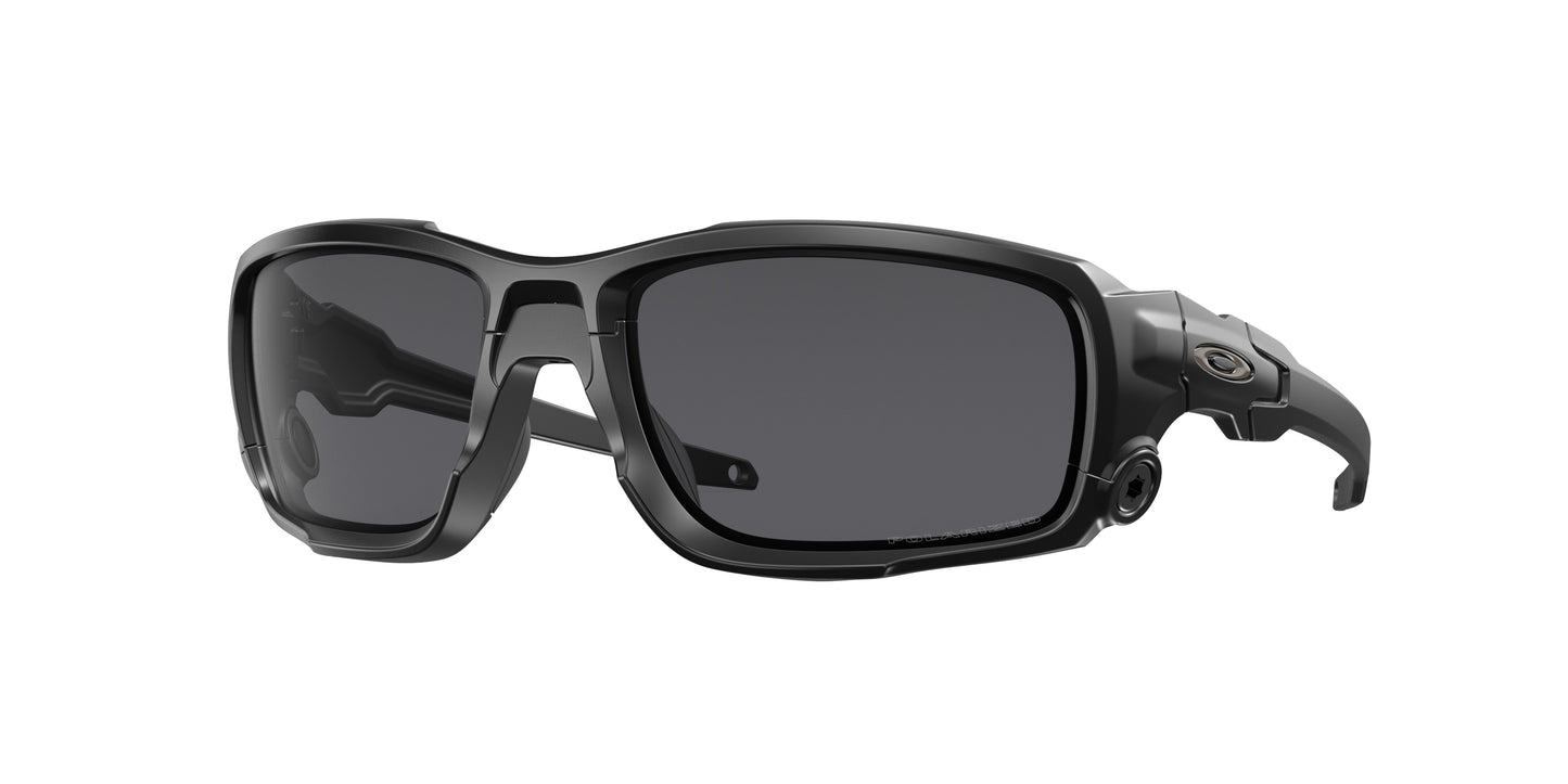 Oakley SI BALLISTIC SHOCKTUBE OO9329 Rectangle Sunglasses 932909-Matte Black 61-132-17 - Color Map Black