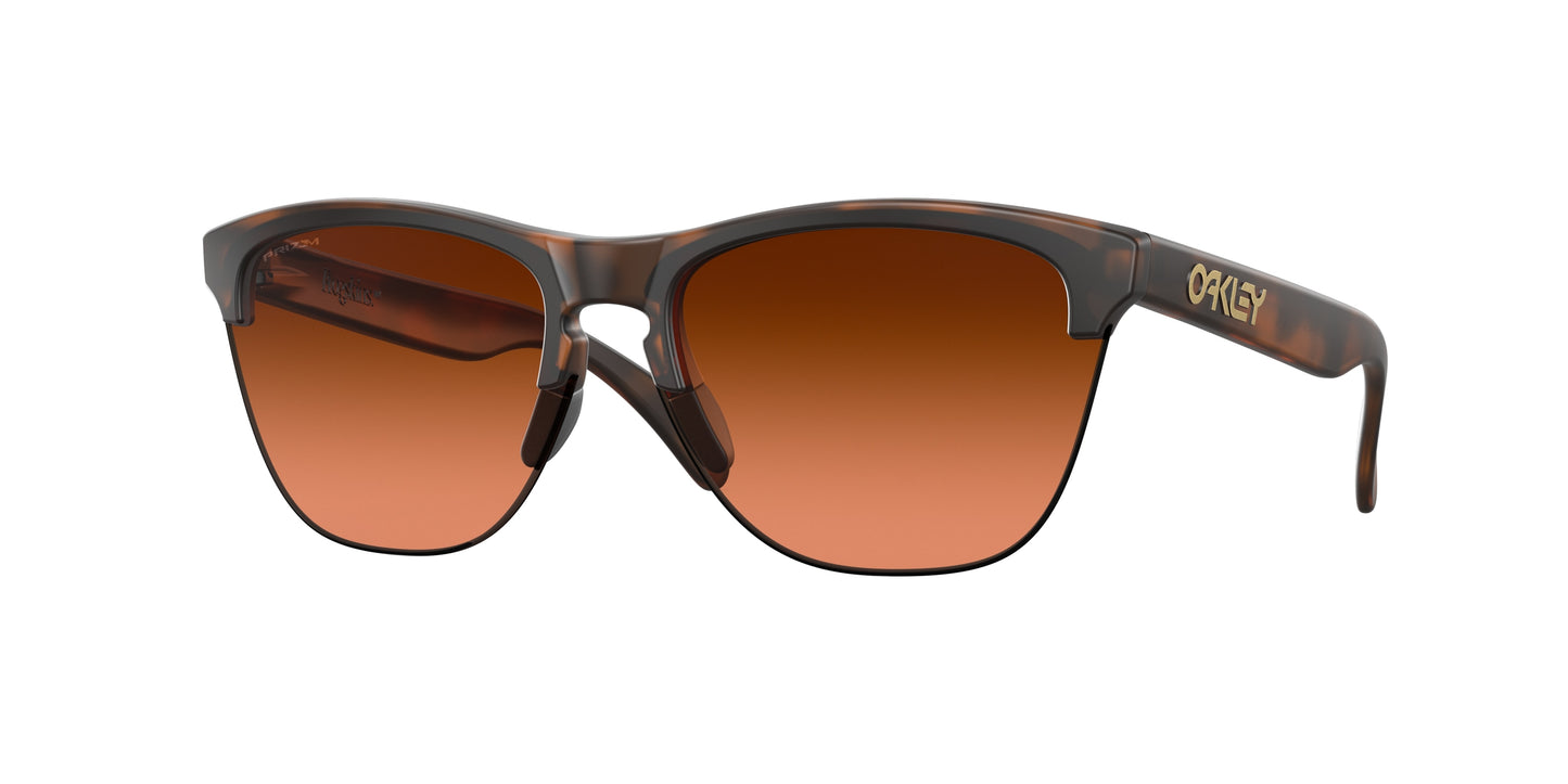 Oakley FROGSKINS LITE OO9374 Round Sunglasses 937450-Matte Brown Tortoise 63-138-10 - Color Map Brown