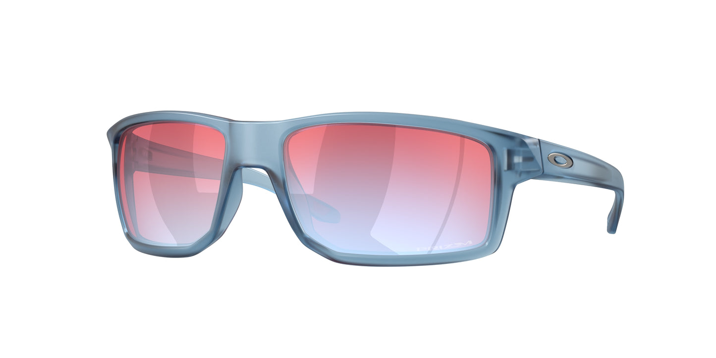 Oakley GIBSTON OO9449 Rectangle Sunglasses 944925-Matte Transparent Stonewash 61-132-17 - Color Map Blue
