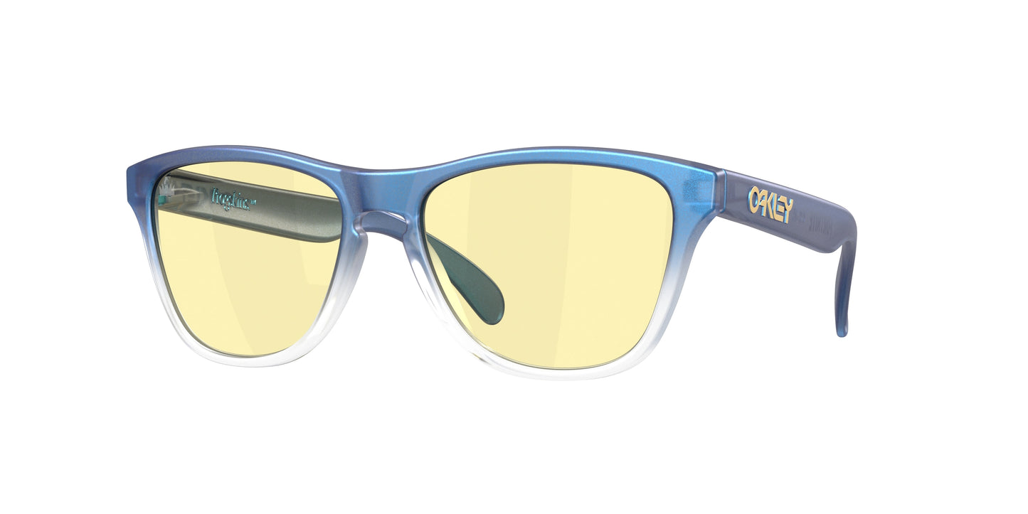 Oakley FROGSKINS S OO9508 Round Sunglasses 950807-Matte Cyan/Blue/Clear Shift Fade 53-133-16 - Color Map Blue