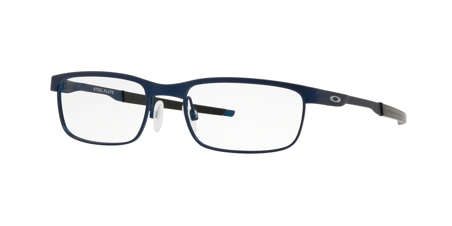 Oakley Optical STEEL PLATE OX3222 Rectangle Eyeglasses 322203-Powder Midnight 54-141-18 - Color Map Blue