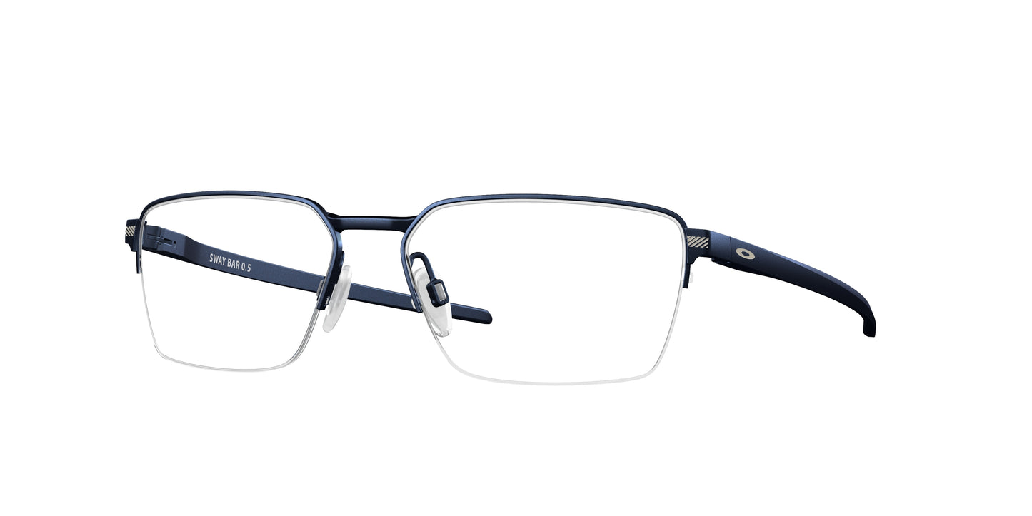 Oakley Optical SWAY BAR 0.5 OX5080 Rectangle Eyeglasses 508004-Matte Midnight 56-136-16 - Color Map Blue