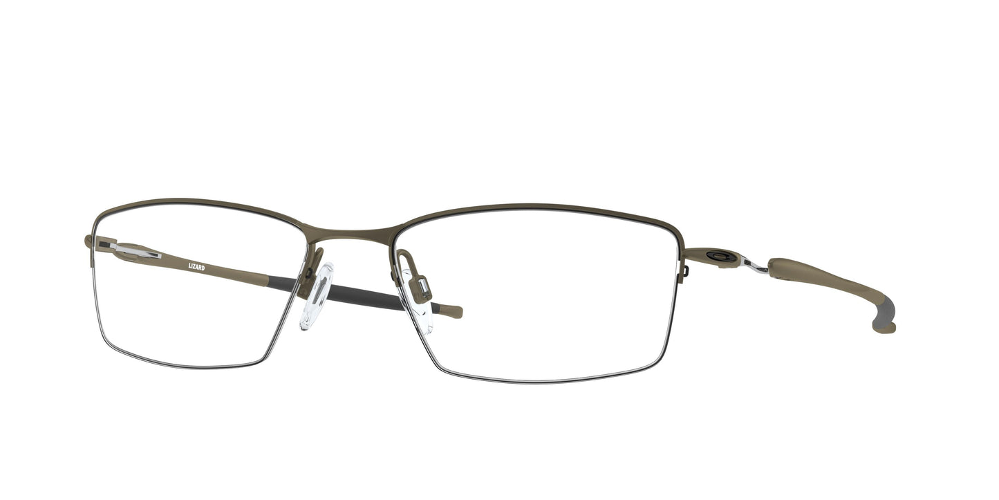Oakley Optical LIZARD OX5113 Rectangle Eyeglasses 511302-Pewter 56-135-18 - Color Map Grey