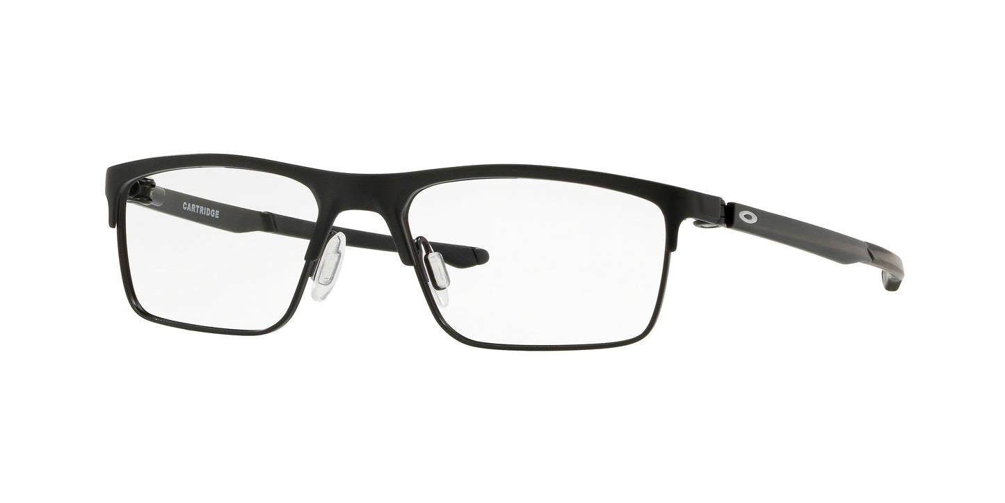 Oakley Optical CARTRIDGE OX5137 Rectangle Eyeglasses 513701-Satin Black 54-137-17 - Color Map Black