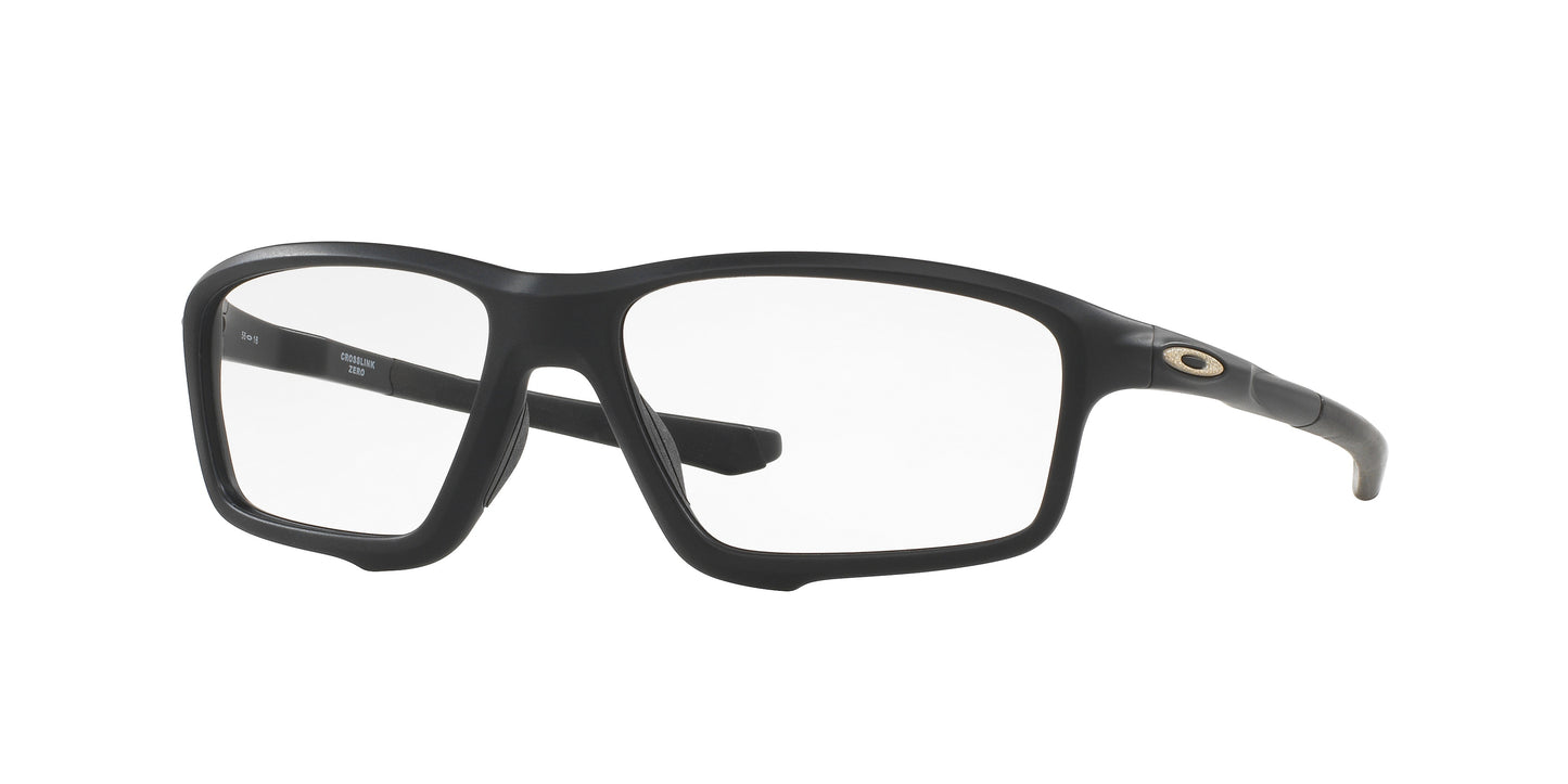 Oakley Optical CROSSLINK ZERO OX8076 Square Eyeglasses 807607-Satin Black 56-138-16 - Color Map Black