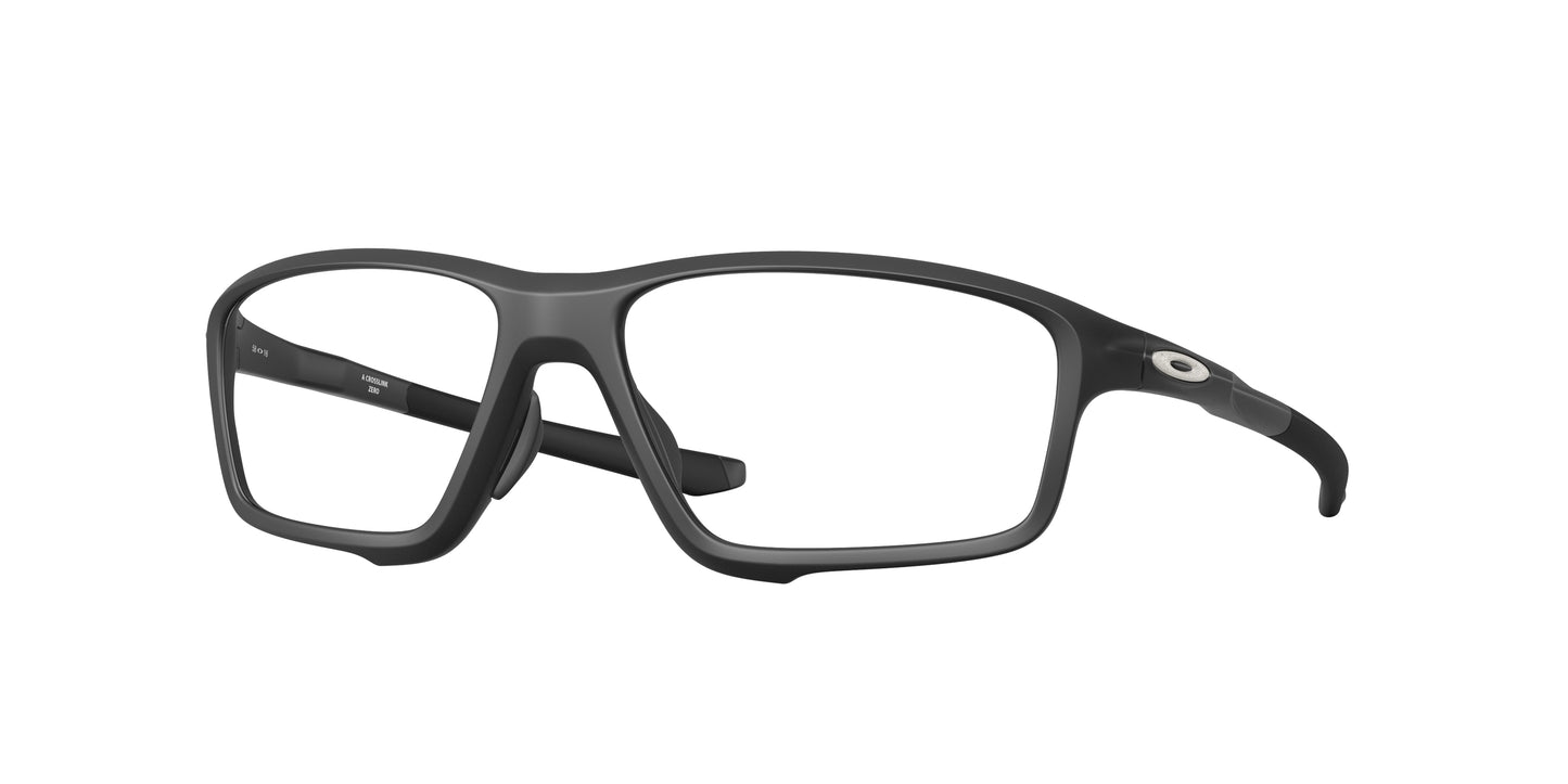 Oakley Optical CROSSLINK ZERO (A) OX8080 Square Eyeglasses 808007-Satin Black 58-138-16 - Color Map Black