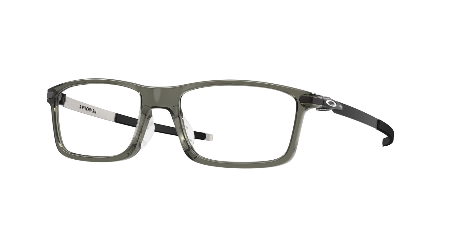 Oakley Optical PITCHMAN (A) OX8096 Rectangle Eyeglasses 809606-Grey Smoke 55-140-18 - Color Map Grey