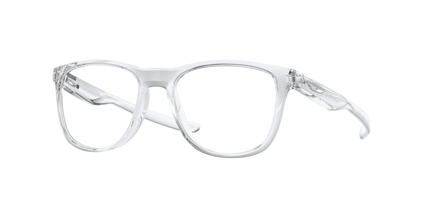 Oakley Optical TRILLBE X OX8130 Round Eyeglasses 813003-Polished Clear 52-141-18 - Color Map Transparent