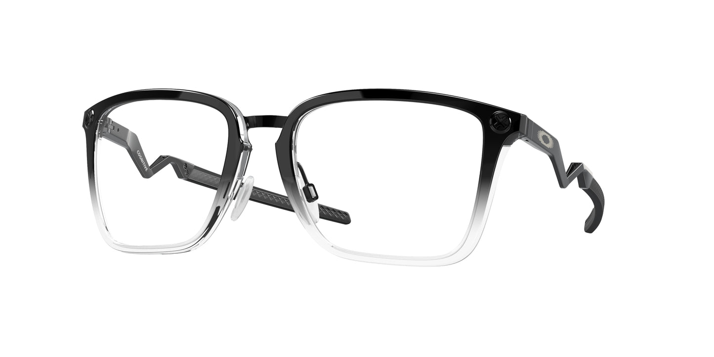 Oakley Optical COGNITIVE OX8162 Rectangle Eyeglasses 816204-Polished Black Fade 56-132-19 - Color Map Black