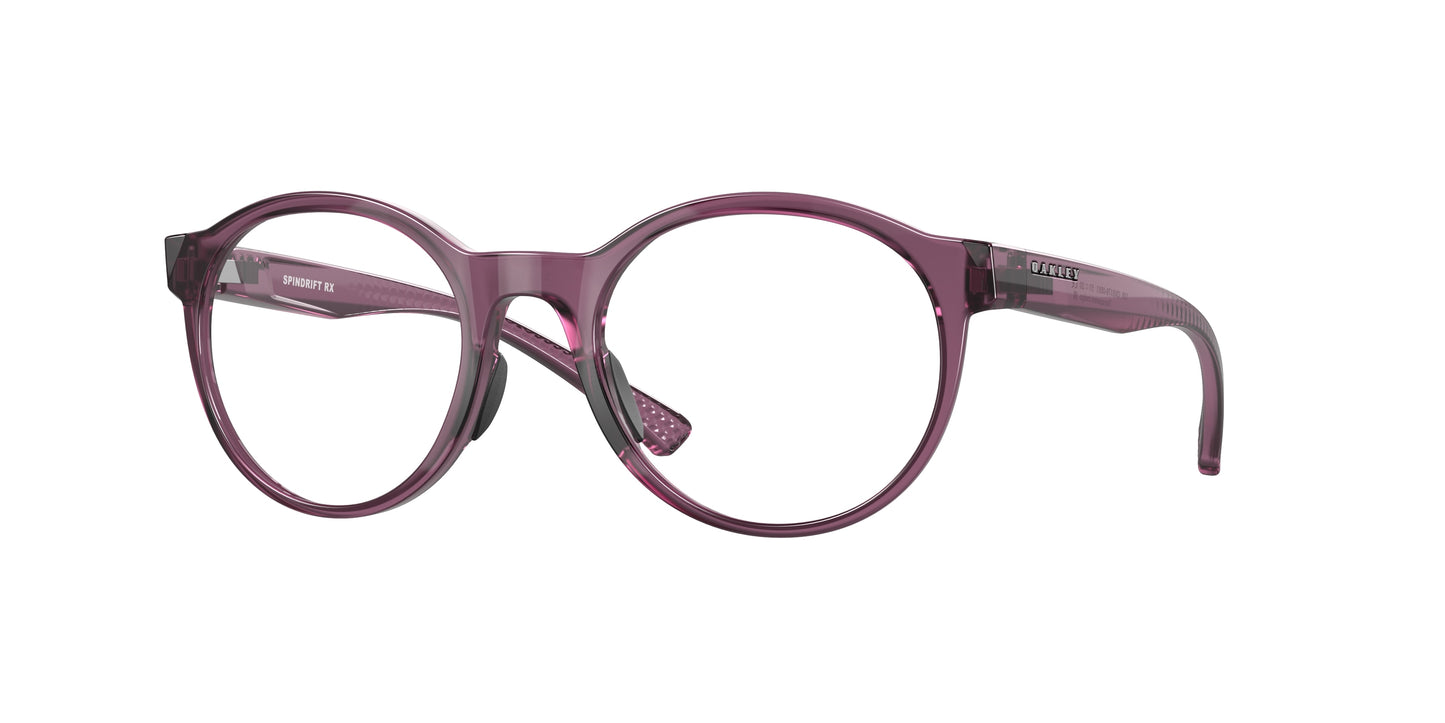 Oakley Optical SPINDRIFT RX OX8176 Round Eyeglasses 817608-Transparent Indigo 51-139-20 - Color Map Violet