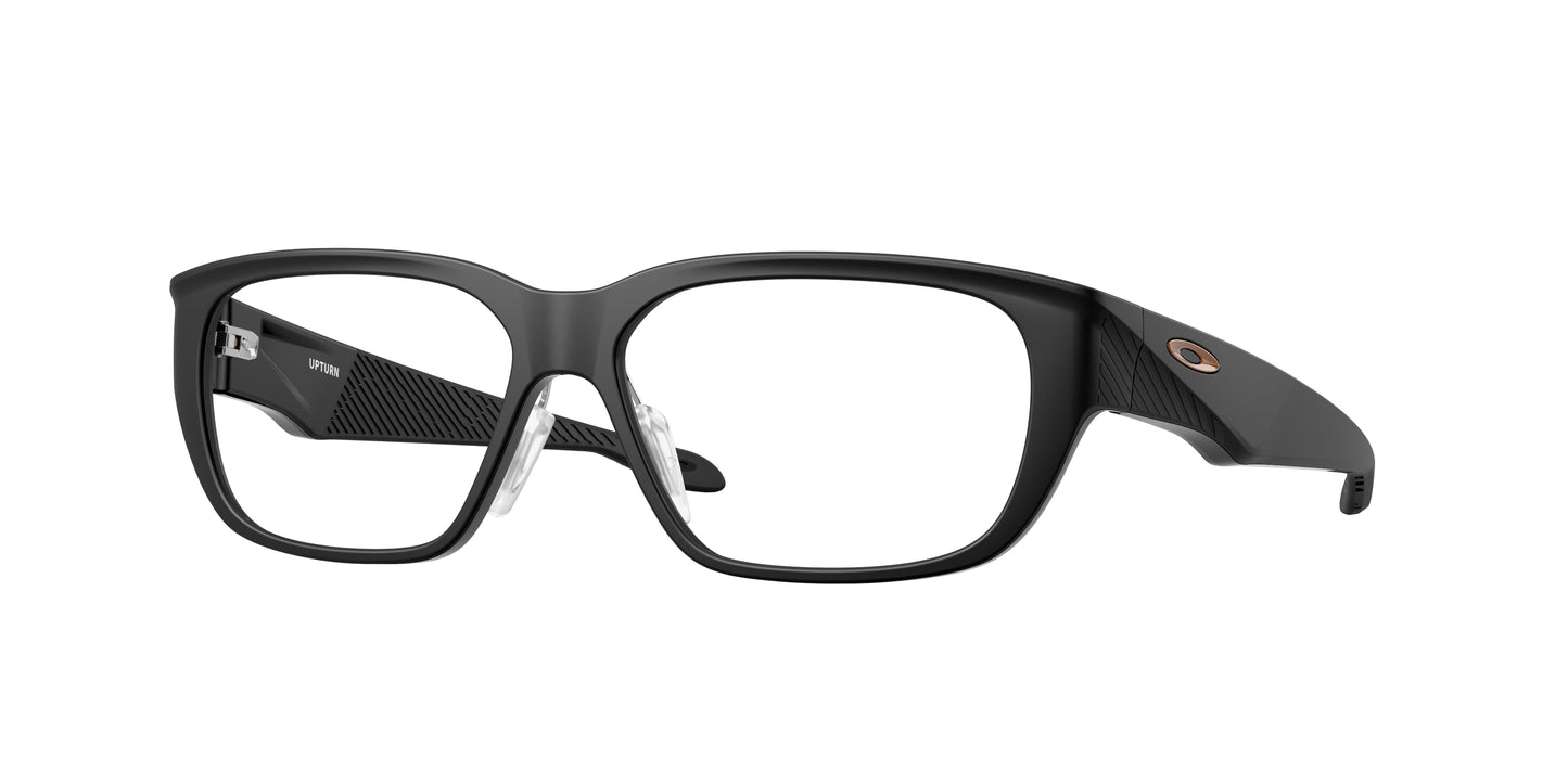 Oakley Optical UPTURN OX8192D Rectangle Eyeglasses 819205-Satin Black 56-136-14 - Color Map Black