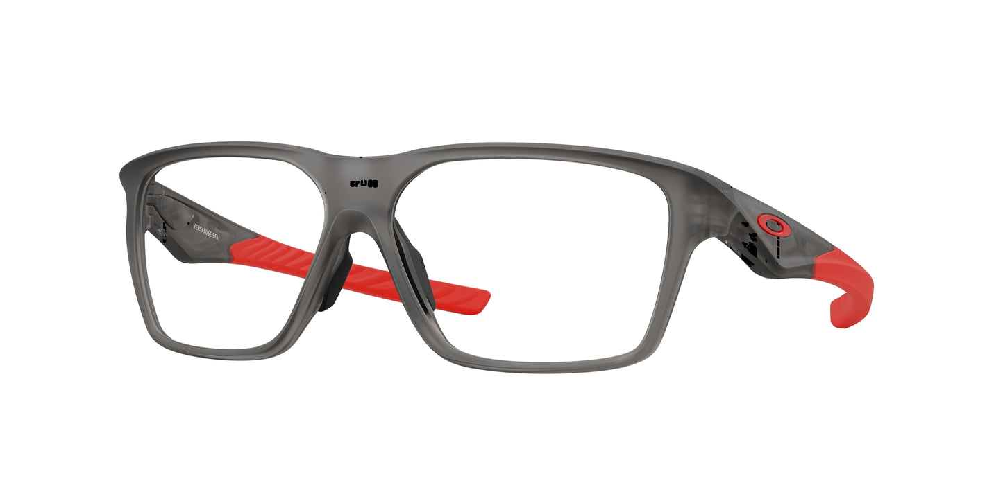 Oakley Optical VERSAFUSE SQ OX8201 Rectangle Eyeglasses 820102-Satin Grey Smoke 58-142-13 - Color Map Grey