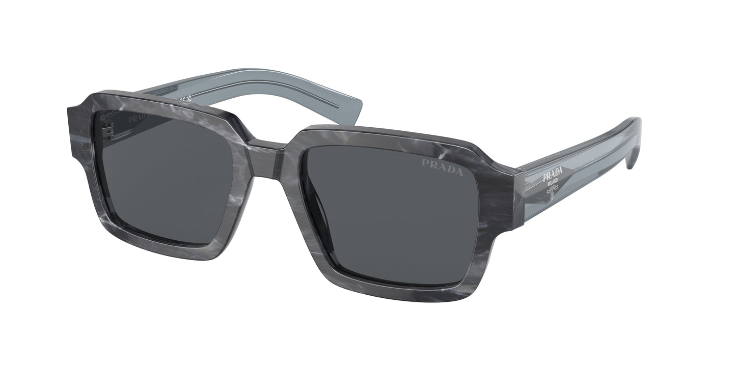 Prada PR02ZS Square Sunglasses 13F07T-Graphite Stone 52-140-20 - Color Map Grey