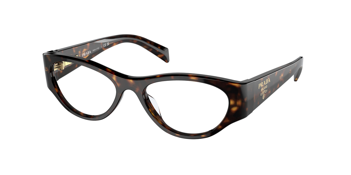 Prada PR06ZV Butterfly Eyeglasses 2AU1O1-Tortoise 52-130-17 - Color Map Tortoise
