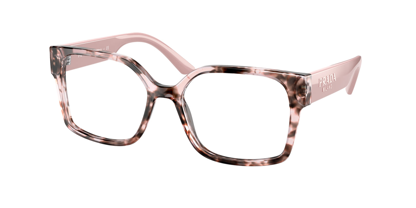 Prada PR10WV Rectangle Eyeglasses ROJ1O1-Orchid Tortoise 54-140-17 - Color Map Tortoise