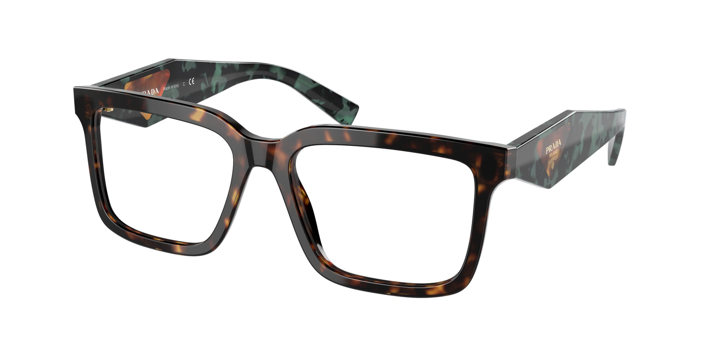 Prada PR10YV Pillow Eyeglasses 2AU1O1-Tortoise 54-140-17 - Color Map Tortoise