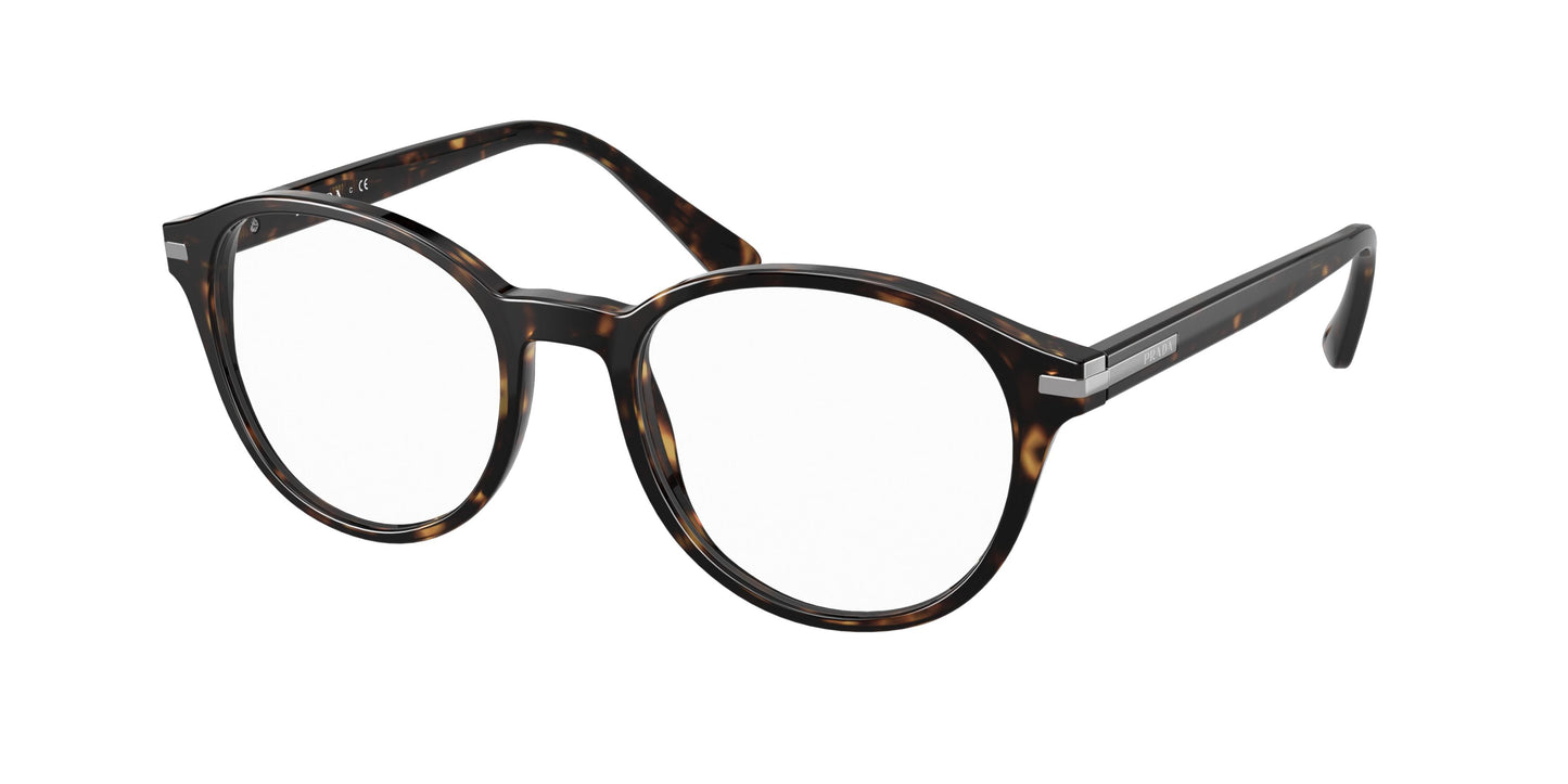 Prada PR13WVF Phantos Eyeglasses 2AU1O1-Dark Havana 51-145-19 - Color Map Brown