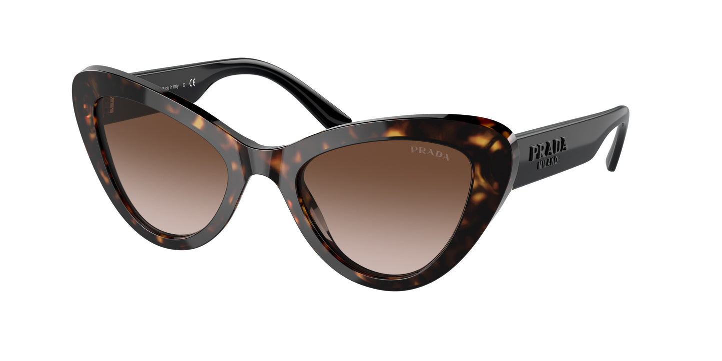 Prada PR13YS Cat Eye Sunglasses 2AU6S1-Havana 52-140-21 - Color Map Tortoise