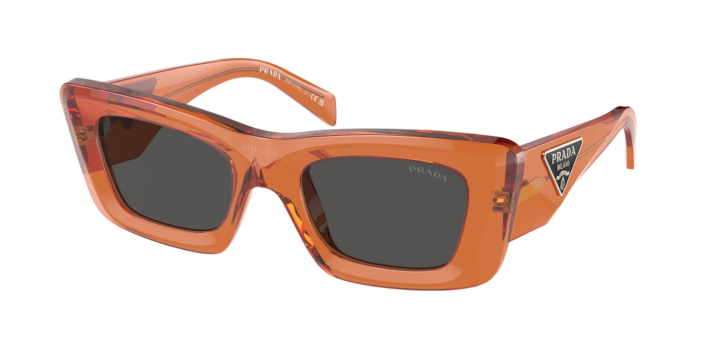 Prada PR13ZS Cat Eye Sunglasses 10N5S0-Crystal Orange 50-140-21 - Color Map Orange