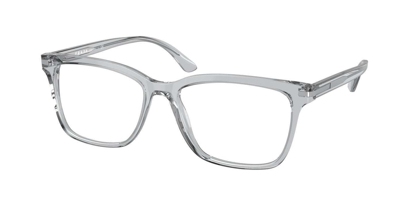Prada PR14WVF Rectangle Eyeglasses U431O1-Crystal Grey 56-150-17 - Color Map Grey