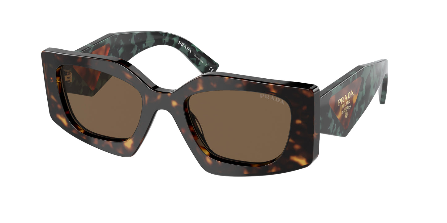 Prada PR15YSF Irregular Sunglasses 2AU06B-Tortoise 52-140-21 - Color Map Tortoise