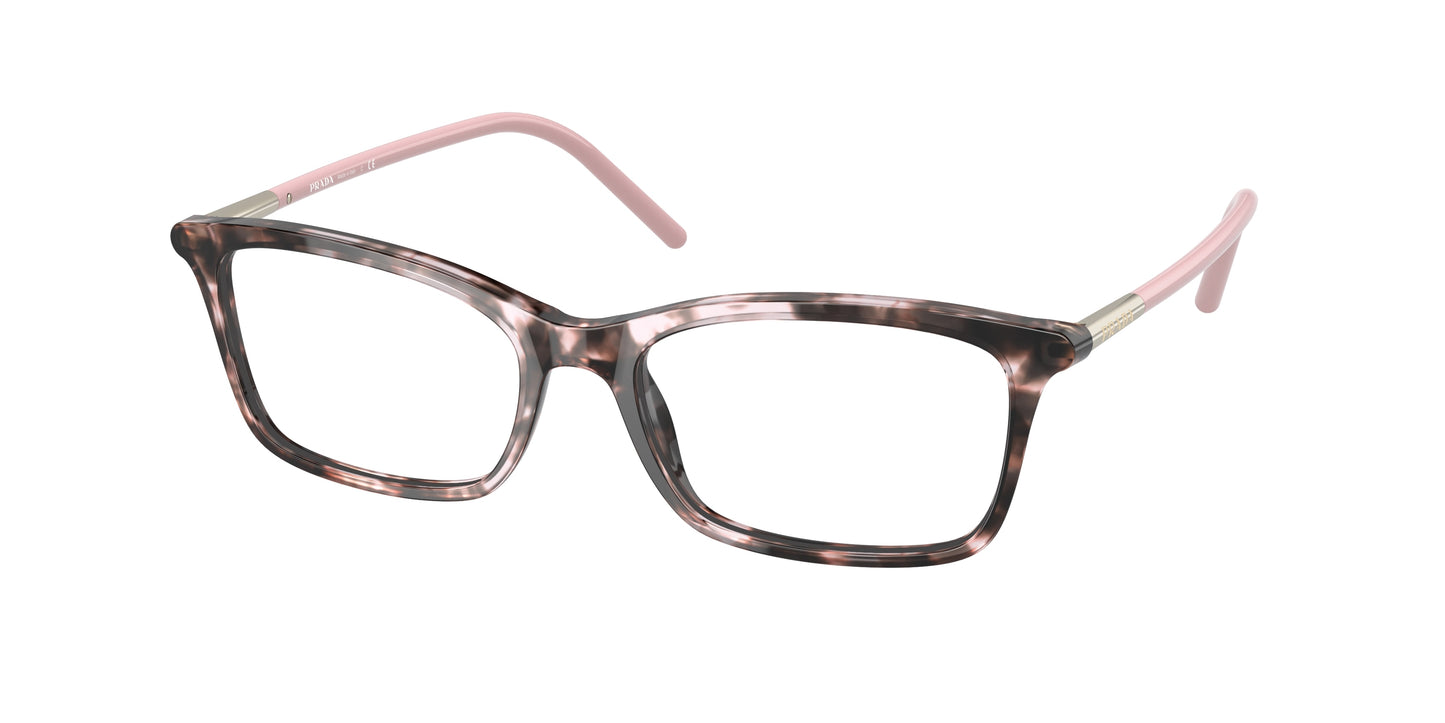 Prada PR16WV Rectangle Eyeglasses ROJ1O1-Orchid Tortoise 52-140-17 - Color Map Tortoise