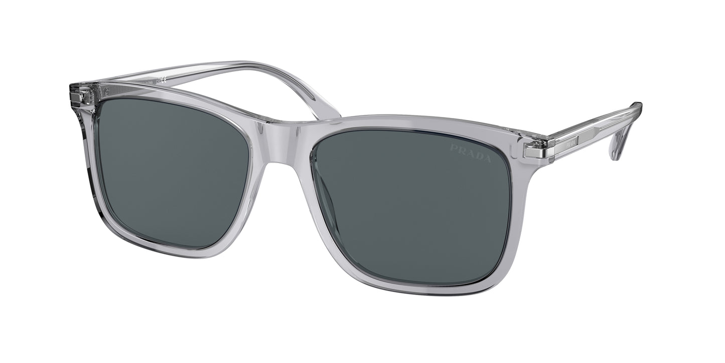 Prada PR18WS Rectangle Sunglasses U430A9-Grey Crystal 56-150-18 - Color Map Grey