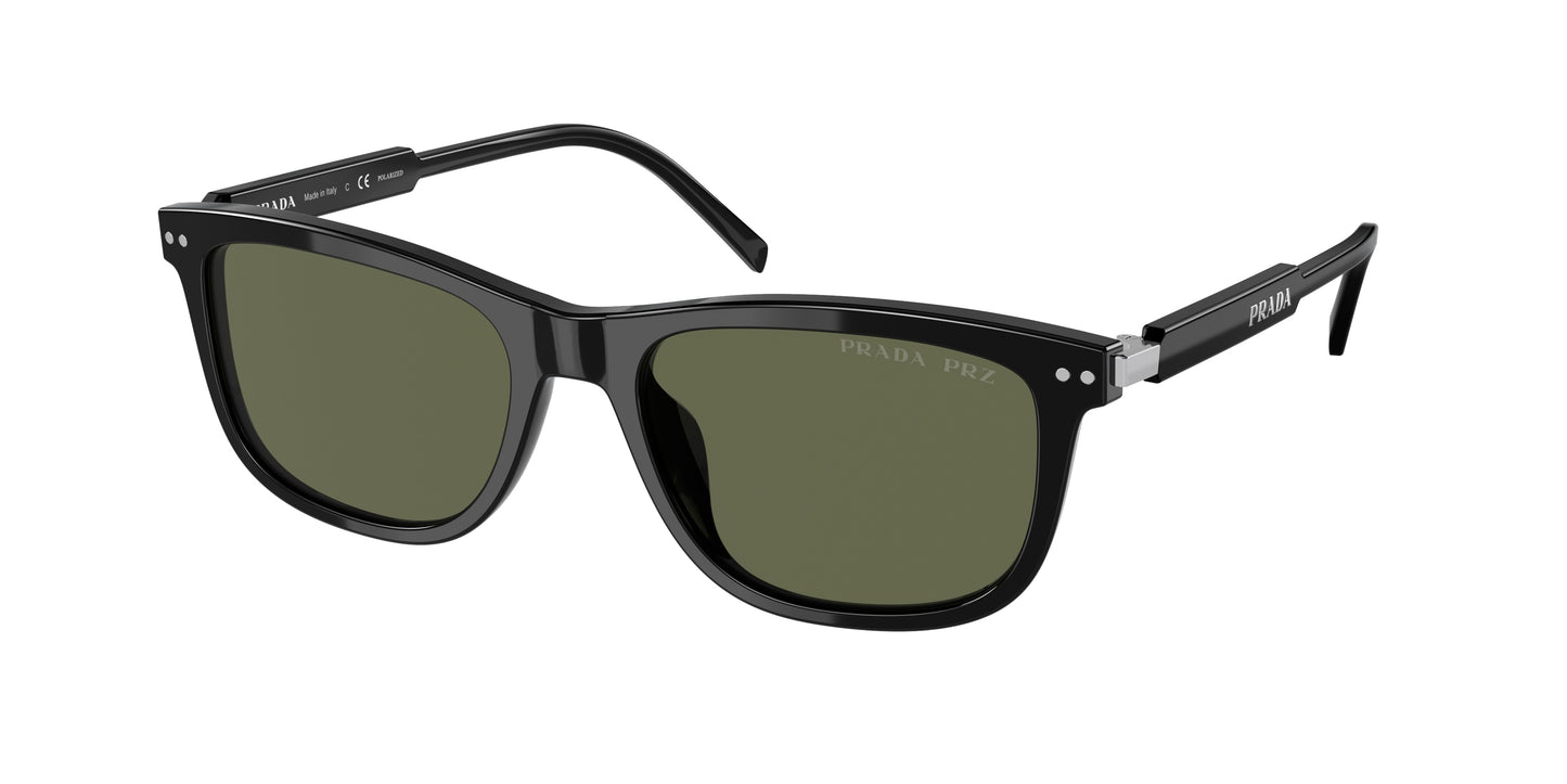 Prada PR18YS Pillow Sunglasses 1AB03R-Black 54-140-18 - Color Map Black