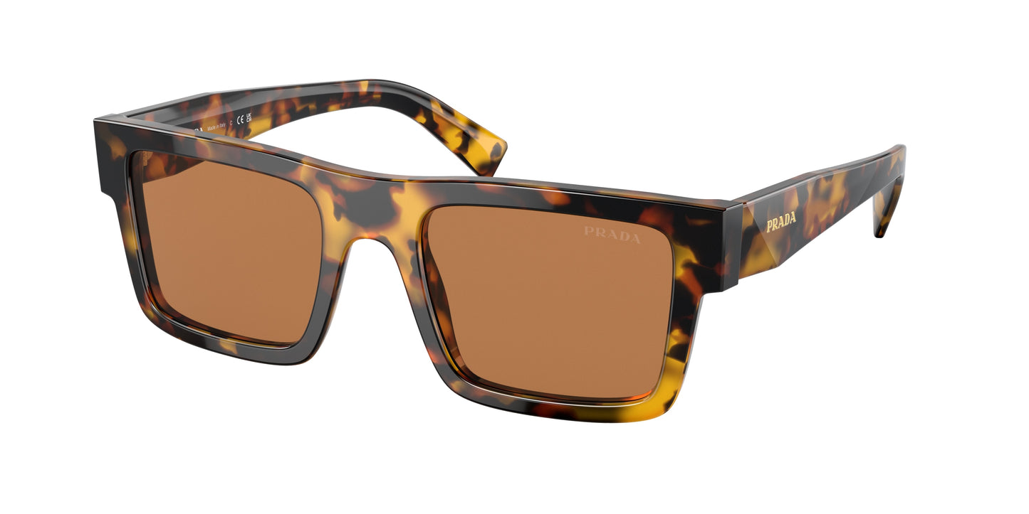 Prada PR19WSF Rectangle Sunglasses VAU2Z1-Honey Tortoise 52-145-20 - Color Map Tortoise