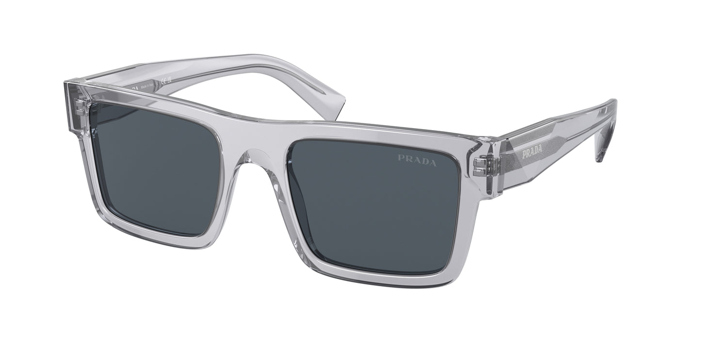 Prada PR19WS Rectangle Sunglasses U4309T-Crystal Grey 52-145-21 - Color Map Grey