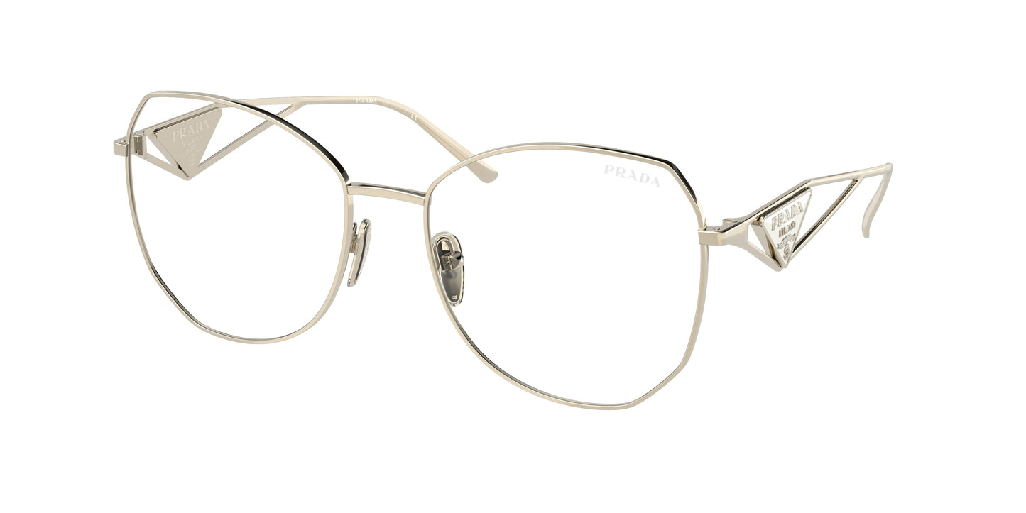 Prada PR57YS Irregular Sunglasses ZVN08N-Pale Gold 57-140-18 - Color Map Gold