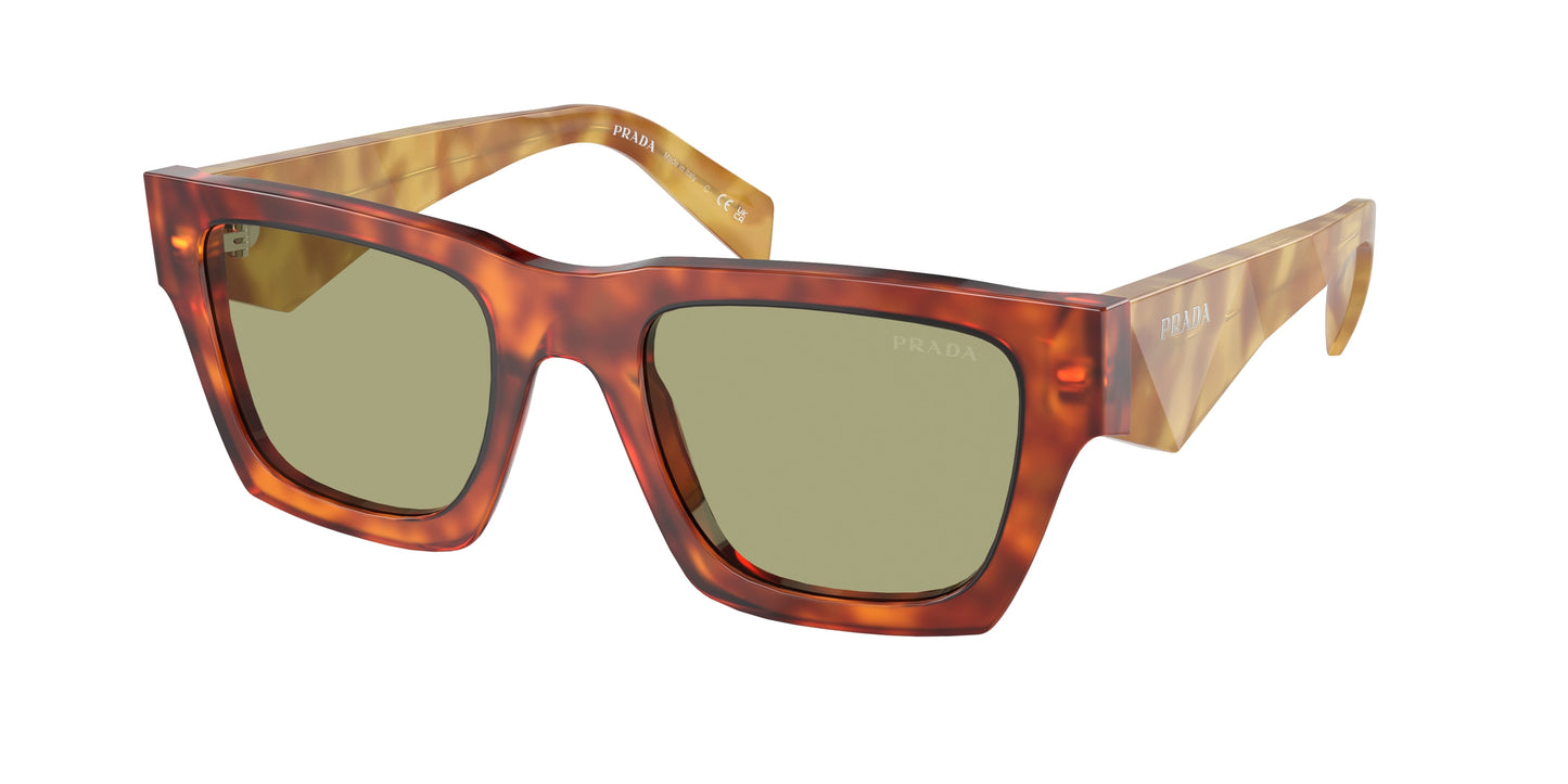 Prada PRA06S Pillow Sunglasses 11P60C-Cognac Tortoise 50-145-21 - Color Map Brown