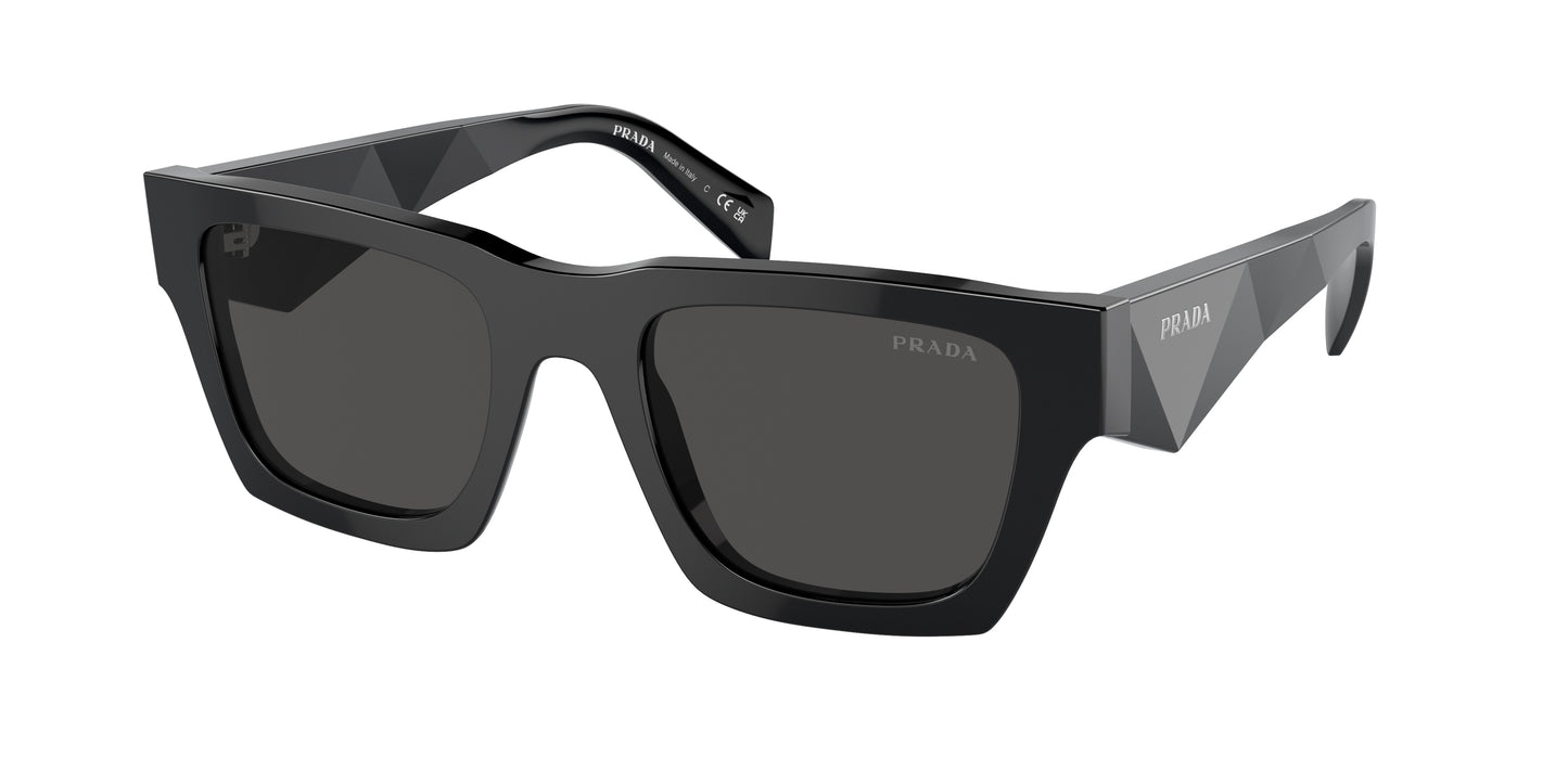 Prada PRA06S Pillow Sunglasses 16K08Z-Black 50-145-21 - Color Map Black