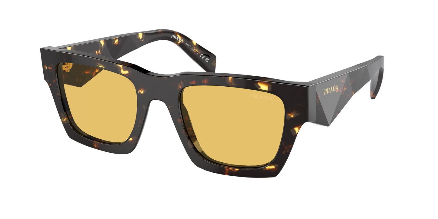 Prada PRA06S Pillow Sunglasses 16O10C-Tortoise Black Malt 50-145-21 - Color Map Brown