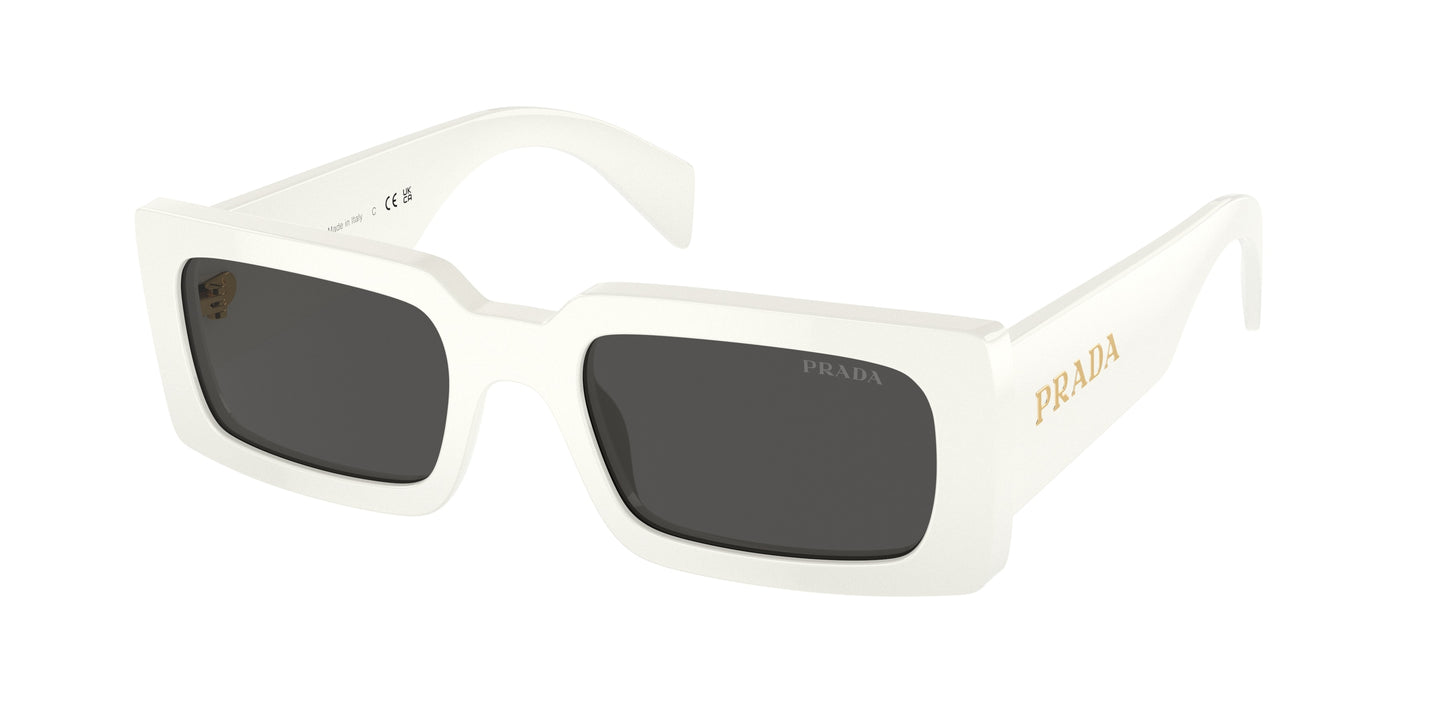 Prada PRA07SF Pillow Sunglasses 1425S0-White Ivory 54-145-18 - Color Map White