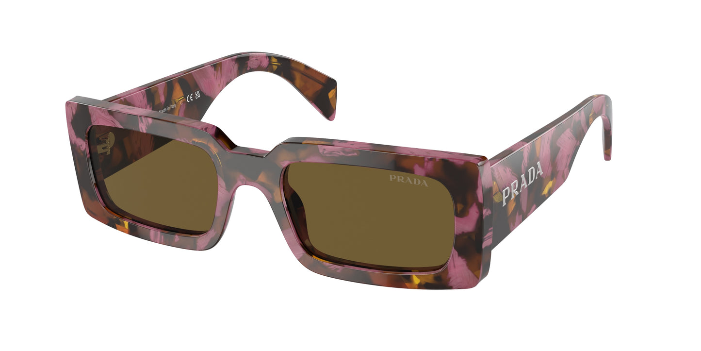 Prada PRA07S Pillow Sunglasses 18N01T-Mahogany 52-145-20 - Color Map Violet