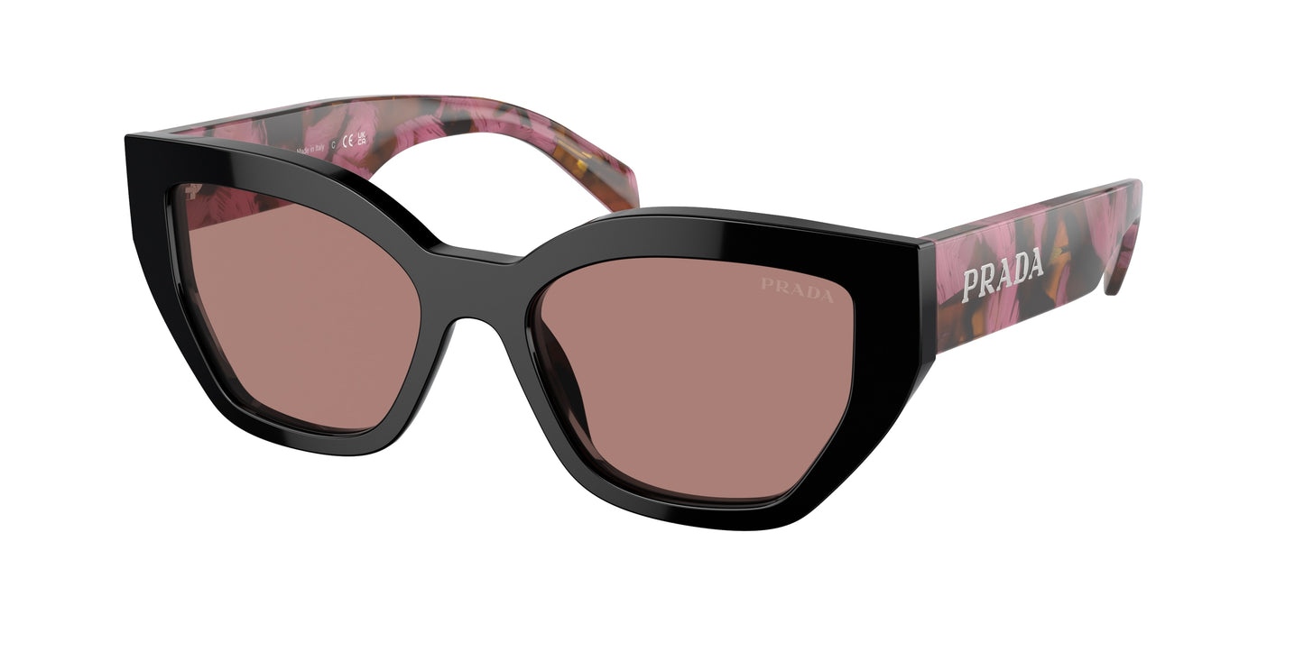 Prada PRA09S Butterfly Sunglasses 12O10D-Mahogany 53-145-18 - Color Map Violet
