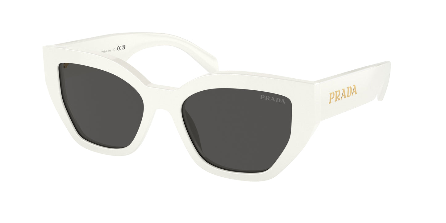 Prada PRA09S Butterfly Sunglasses 1425S0-Talc 53-145-18 - Color Map White