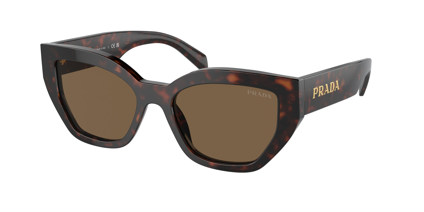 Prada PRA09S Butterfly Sunglasses 16N5Y1-Briar Tortoise 53-145-18 - Color Map Brown
