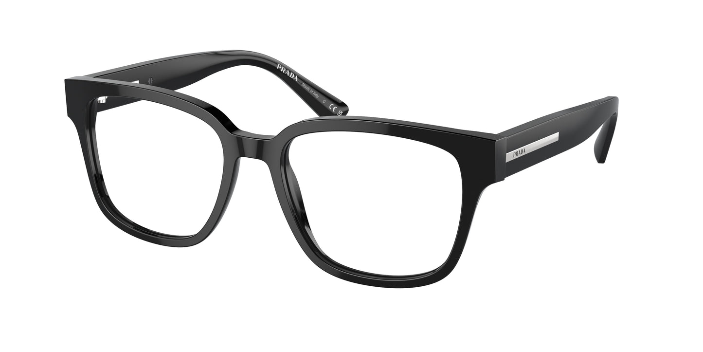 Prada PRA09V Pillow Eyeglasses 16K1O1-Black 54-145-18 - Color Map Black