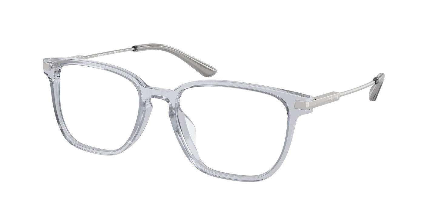Prada PRA12VD Pillow Eyeglasses U431O1-Crystal Grey 54-145-18 - Color Map Grey