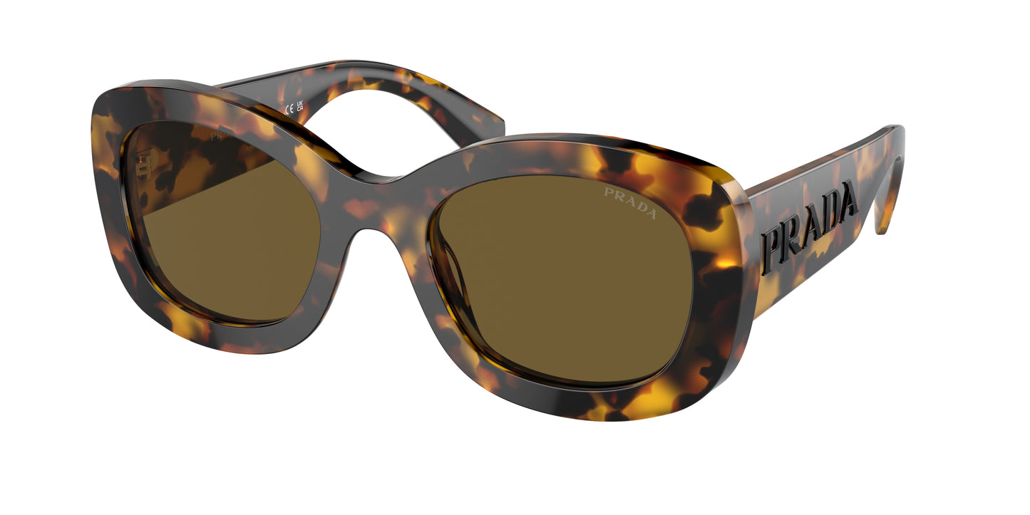 Prada PRA13S Oval Sunglasses VAU01T-Honey Tortoise 54-145-23 - Color Map Tortoise