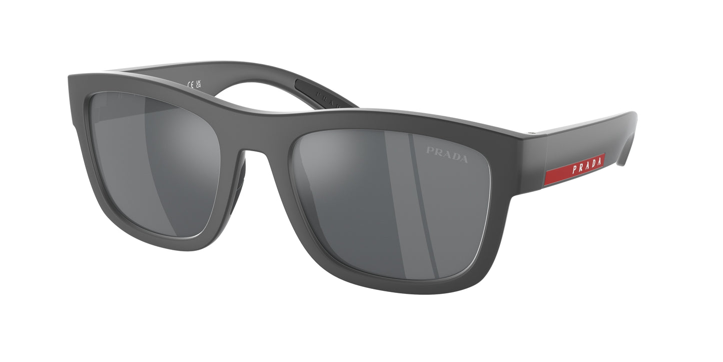 Prada Linea Rossa PS01ZS Pillow Sunglasses UFK5L0-Grey Rubber 56-145-21 - Color Map Grey